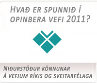 Hvað er spunni í opinbera vefi 2011 - merki