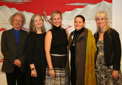 Listavika 2009: Gunnar Kvaran, Messíana Tómasdóttir, Kristín G. Gunnlaugsdóttir, Ragna Ingimundardóttir og Ásgerður Halldórsdóttir