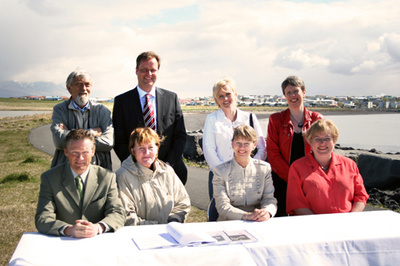 Einar Norðfjörð, Jónmundur Guðmarsson, Hlín Sverrisdóttir, Sigurborg Kr. Hannesdóttir, Ingimar Sigurðsson, Guðrún H. Brynjólfsdóttir, Sigríður Anna Þórðardóttir og Inga Hersteinsdóttir