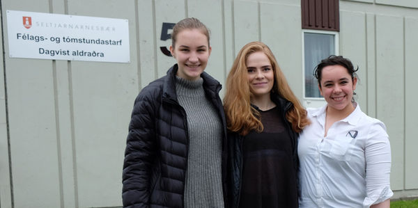 Jarþrúður Ósk Jóhannesdóttir, Sunna Lív Stefánsdóttir og Kristín Helga Kristinsdóttir